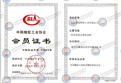 Member of China Rubber Industry Association