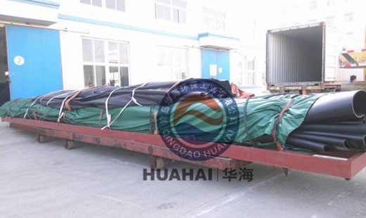 Huahai completed the production of rubber dam ordered by Indonesian customers