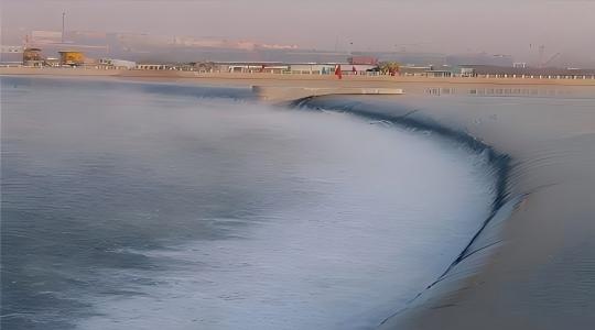 吉林省白山市浑江弧形橡胶坝